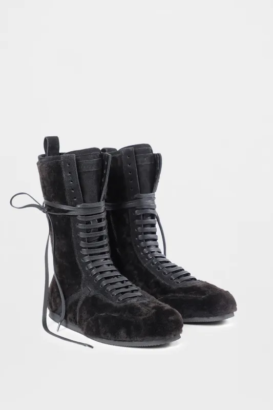 Fides High-Top Boxing Sneakers sold by Ann Demeulemeester