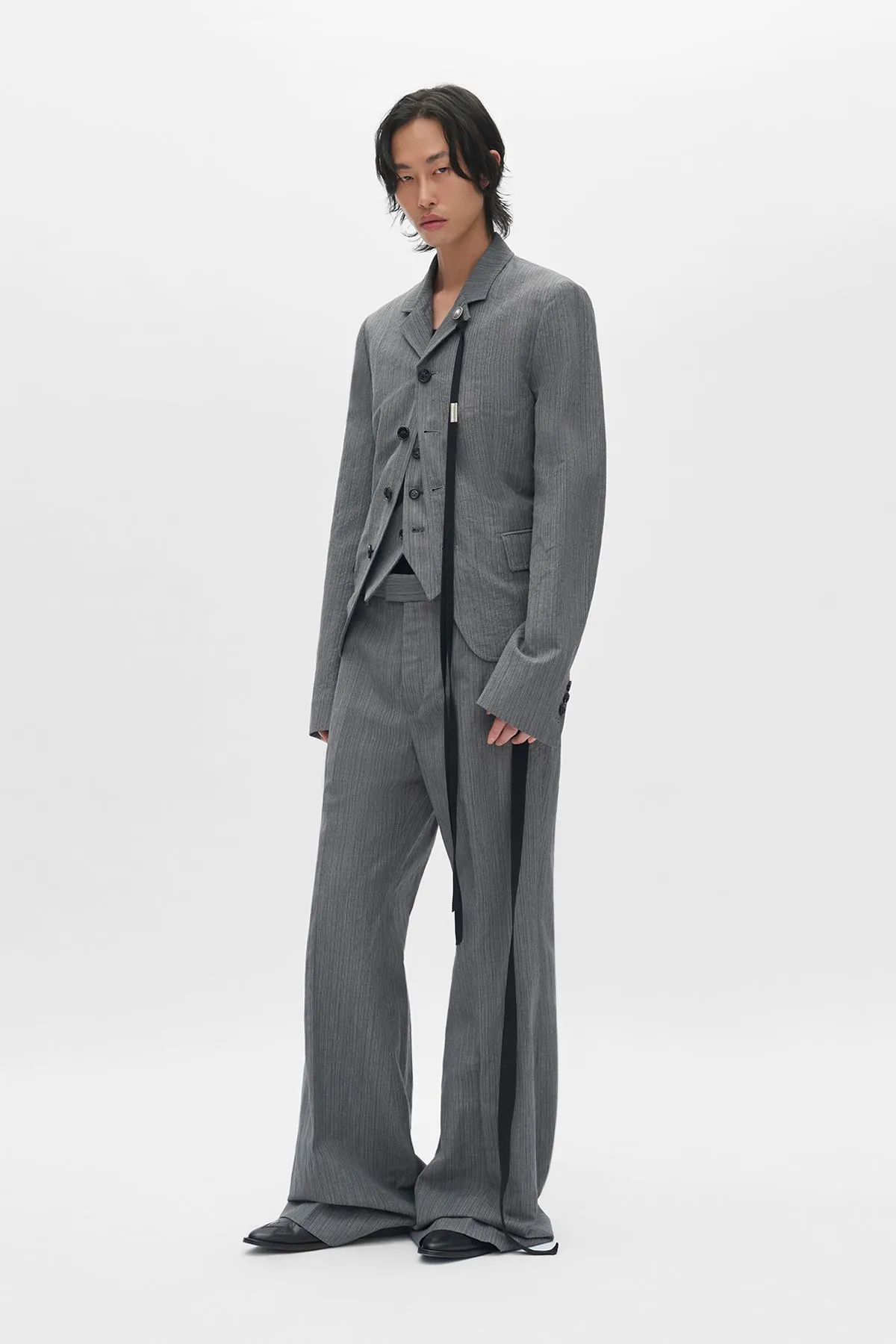 Boris Wrinlked Cropped Tank Top sold by Ann Demeulemeester product image thumbnail 4