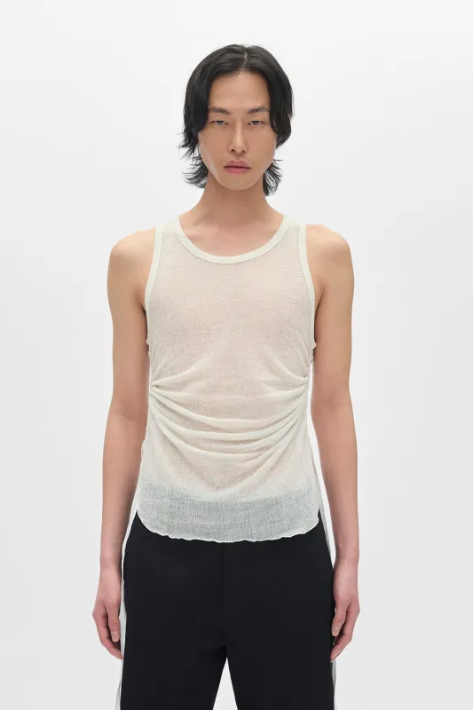 Boris Wrinlked Cropped Tank sold by Ann Demeulemeester