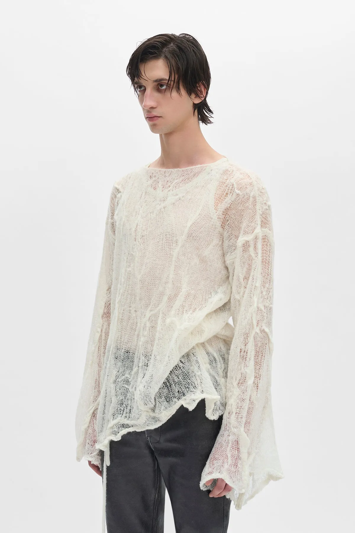 Jochen High Comfort Asymmetric Sweater sold by Ann Demeulemeester product image thumbnail 2