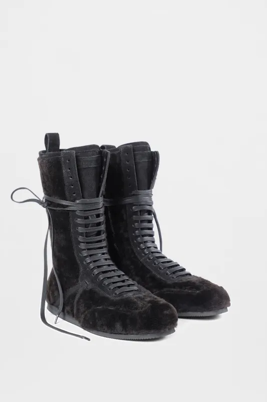 Fides High-Top Boxing Sneakers sold by Ann Demeulemeester