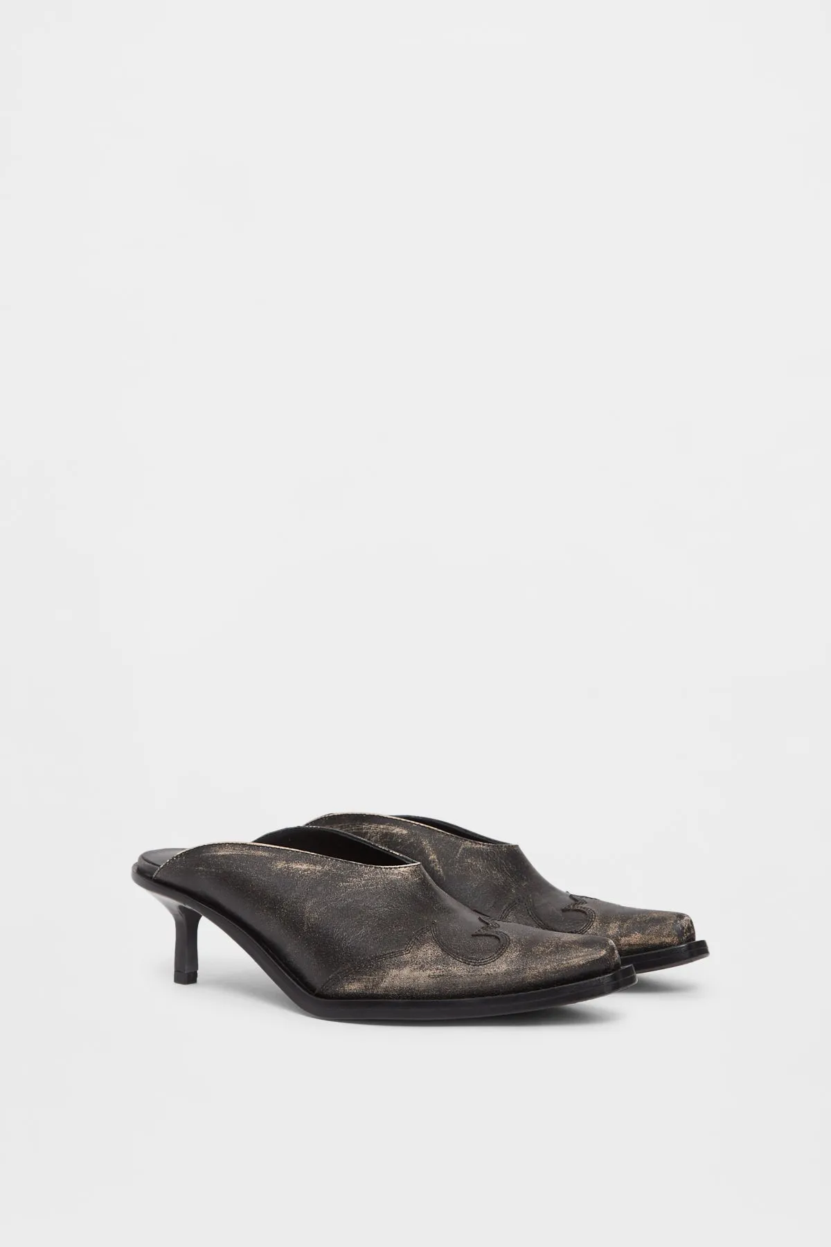 Beate Western-Stitched Mules sold by Ann Demeulemeester