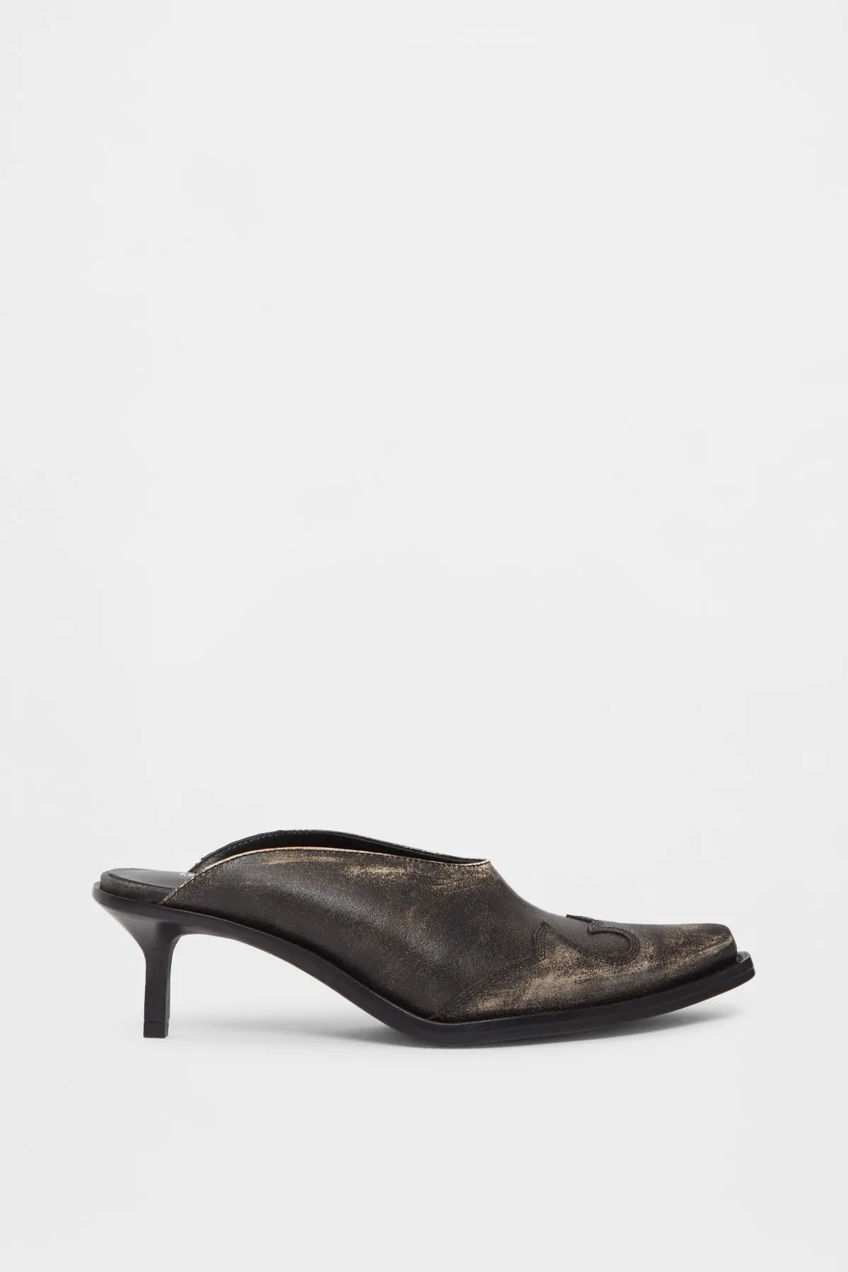 Beate Western-Stitched Mules sold by Ann Demeulemeester product image thumbnail 2