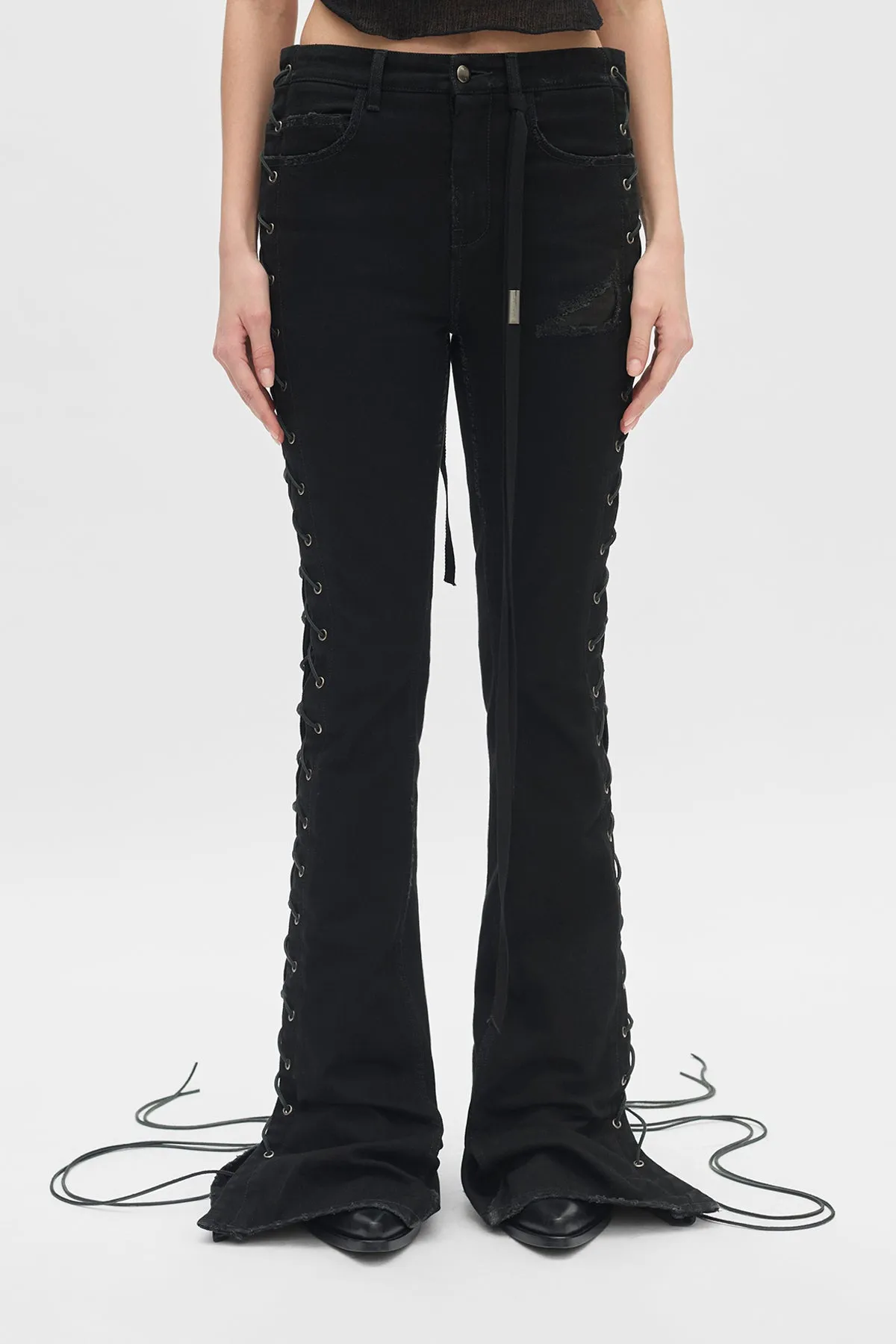 Treze 5-Pocket Bootcut Jeans sold by Ann Demeulemeester