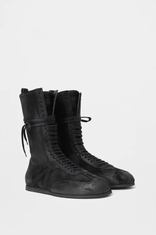 Fides High-Top Boxing Sneakers sold by Ann Demeulemeester