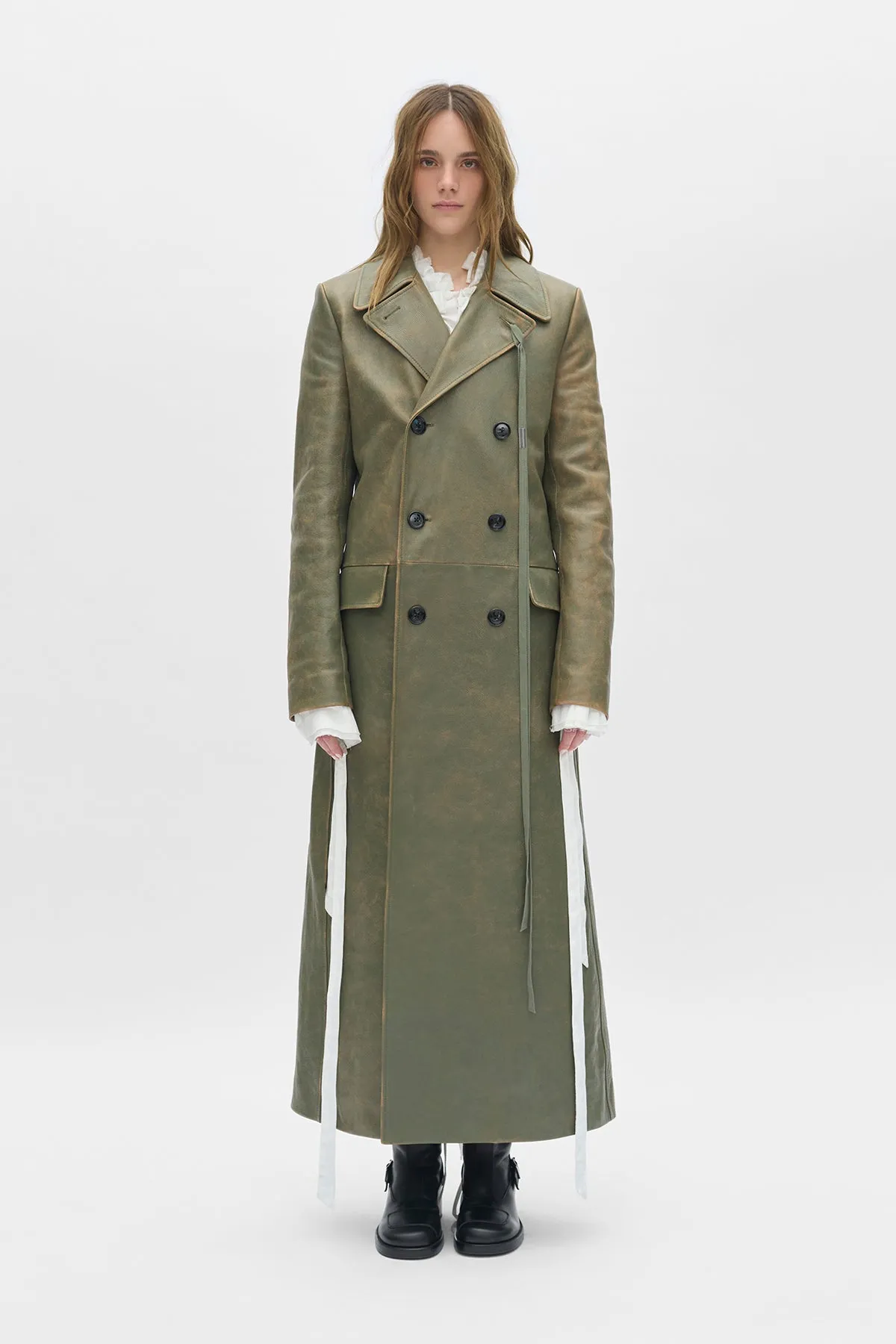 Agniet Double-Breasted Coat sold by Ann Demeulemeester product image thumbnail 3