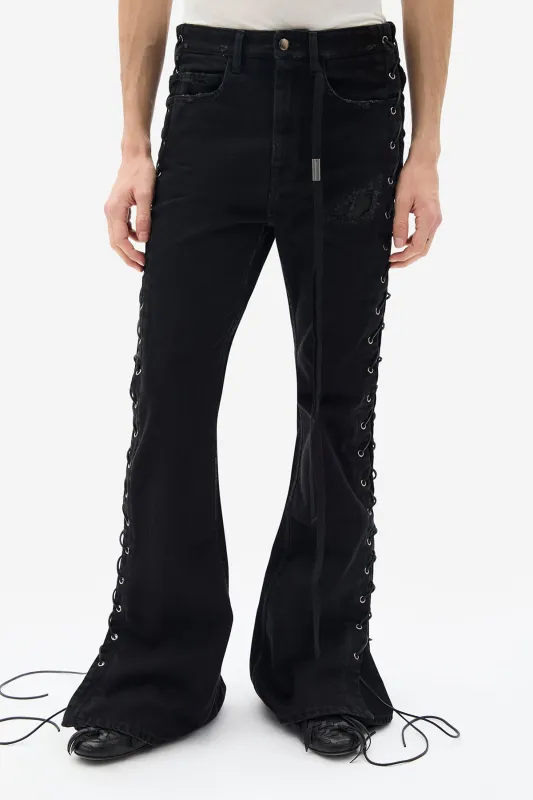 Tarik 5 Pockets Slim Fit Bootcut Trousers made by Ann Demeulemeester