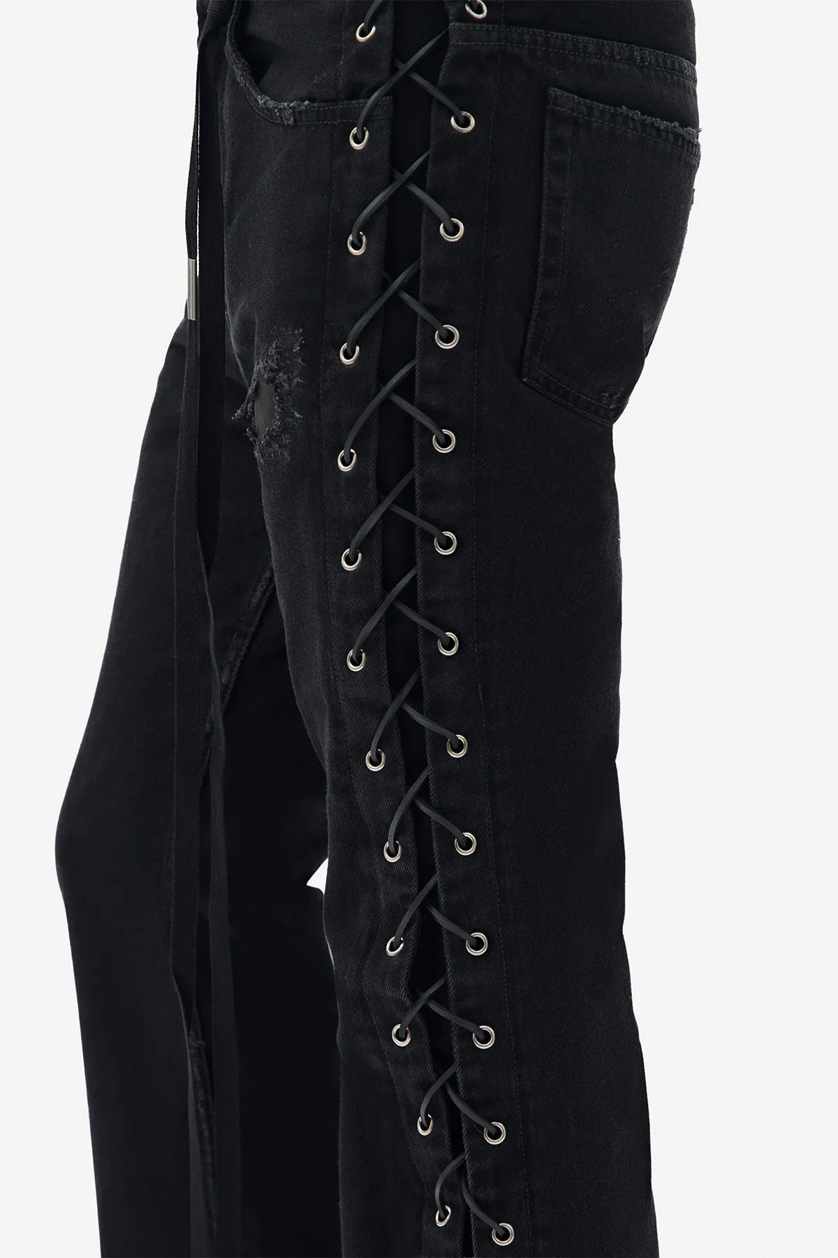 Tarik 5 Pockets Slim Fit Bootcut Trousers sold by Ann Demeulemeester product image thumbnail 5