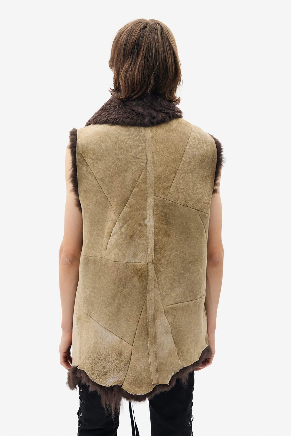 Addie Asymmetric Fur Waistcoat sold by Ann Demeulemeester product image thumbnail 3
