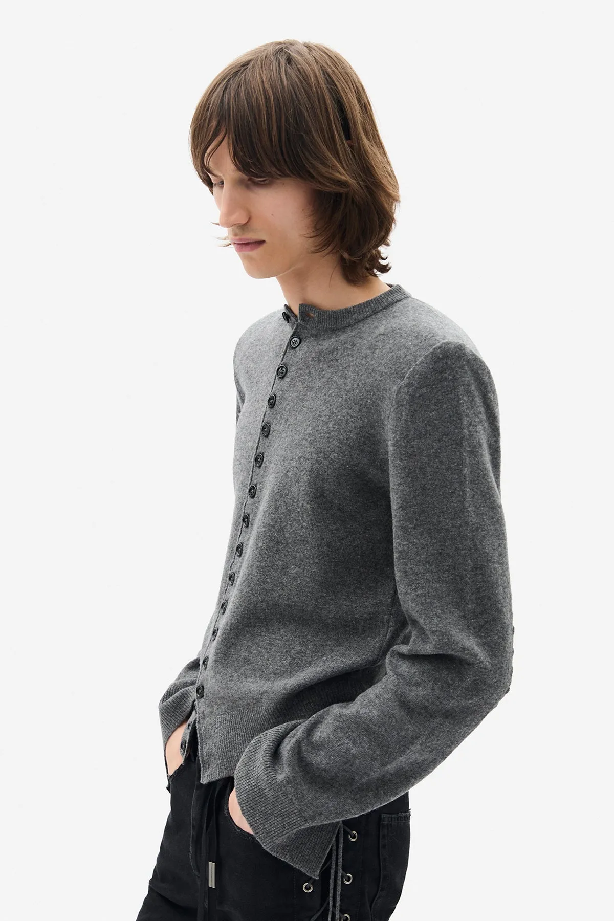 Manten Fitted Cardigan sold by Ann Demeulemeester product image thumbnail 2