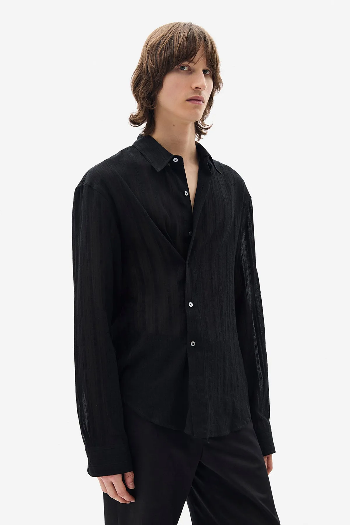 Isak Twisted Light Dobby Stripe sold by Ann Demeulemeester product image thumbnail 2
