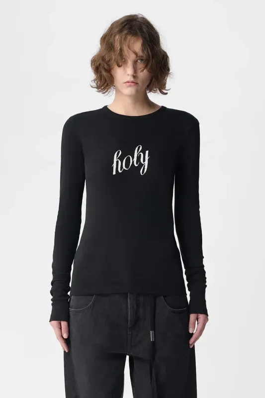 Fiene Printed Long Sleeve T-Shirt sold by Ann Demeulemeester