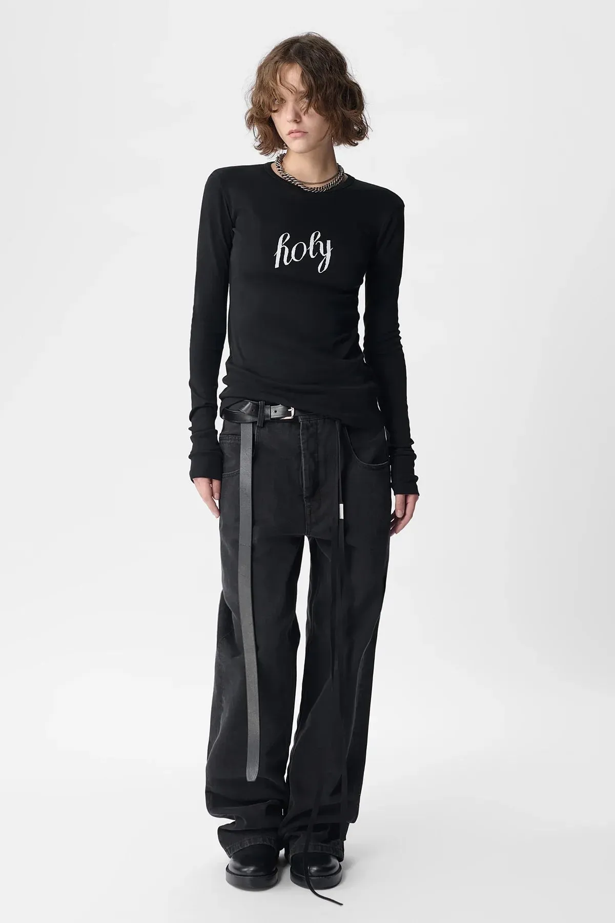 Fiene Printed Long Sleeve T-Shirt sold by Ann Demeulemeester product image thumbnail 4