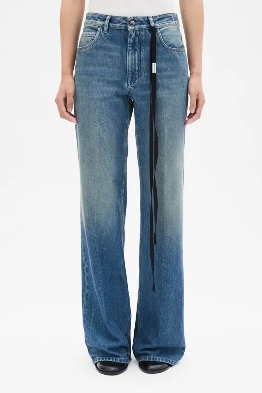 Vive 5-Pockets Straight Leg Trousers sold by Ann Demeulemeester