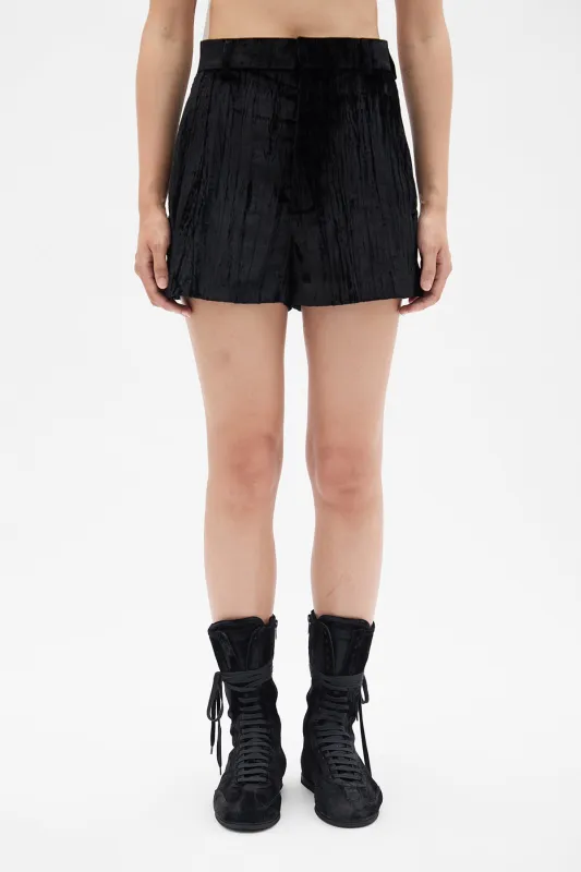 Stine High Waist Tailored Shorts made by Ann Demeulemeester