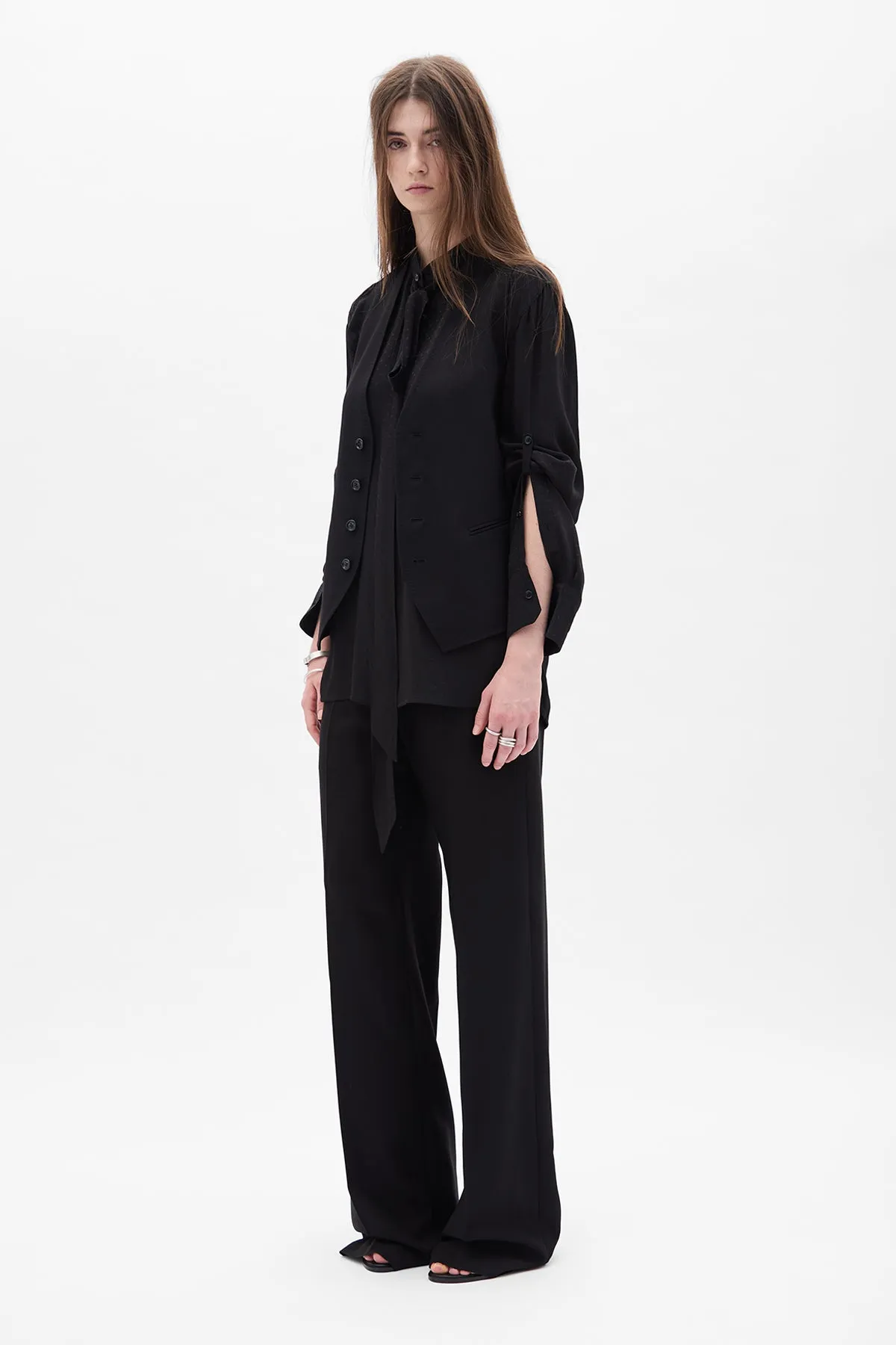 Dien Stand Collar Long Shirt sold by Ann Demeulemeester product image thumbnail 4