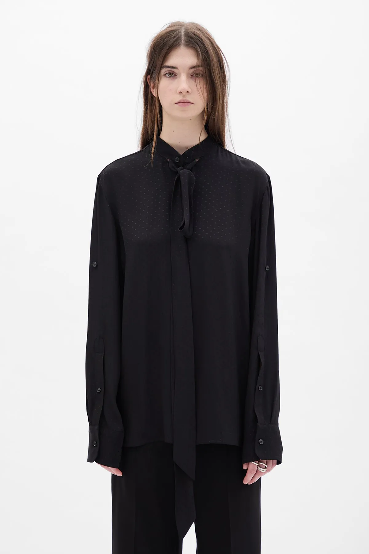 Dien Stand Collar Long Shirt sold by Ann Demeulemeester product image thumbnail 5