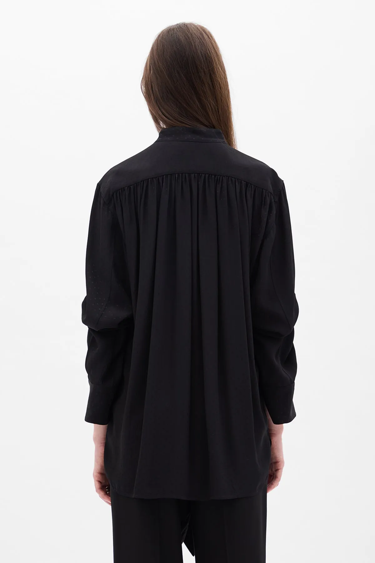 Dien Stand Collar Long Shirt sold by Ann Demeulemeester product image thumbnail 3