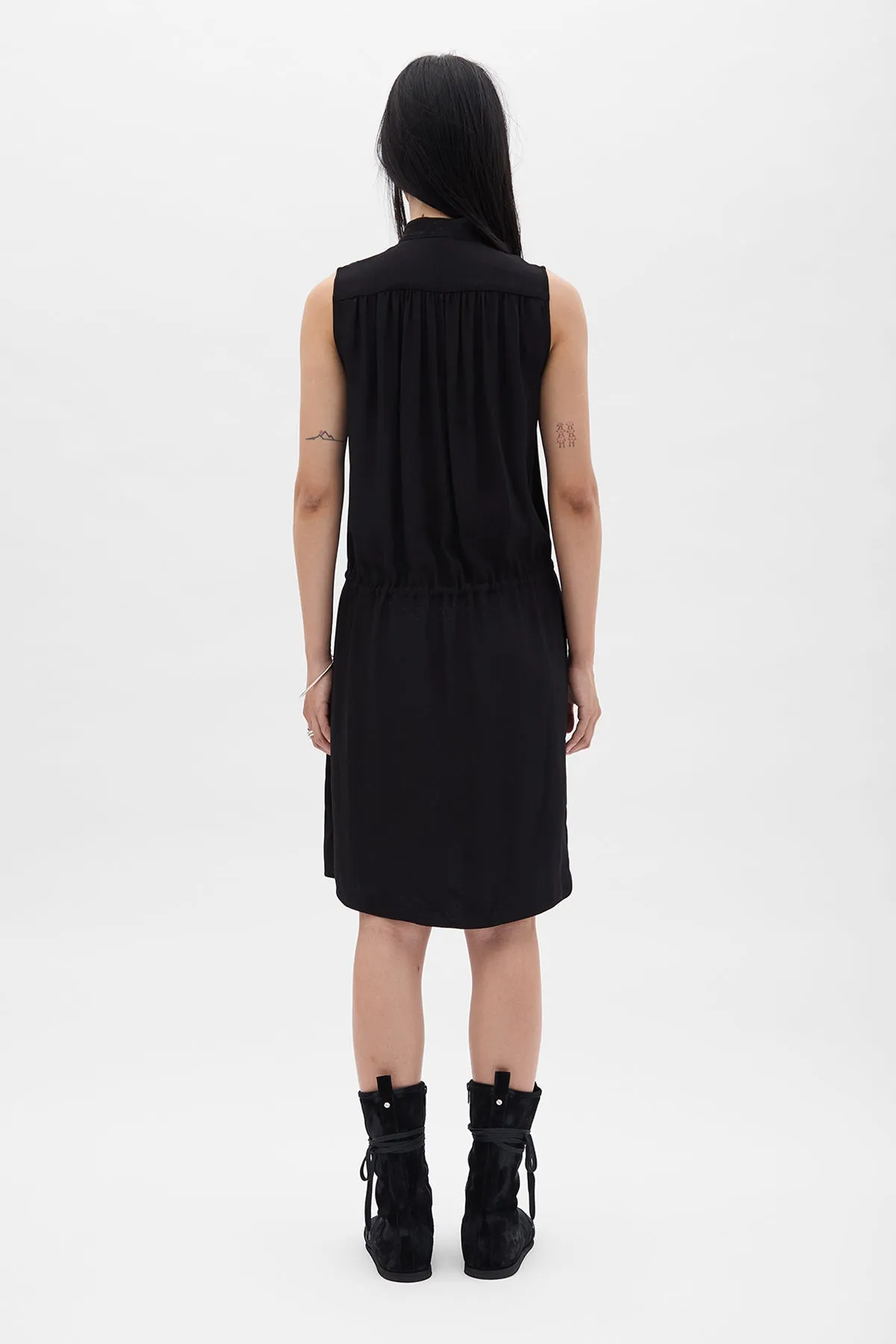 Rie Midi Sleeveless Dress sold by Ann Demeulemeester product image thumbnail 3