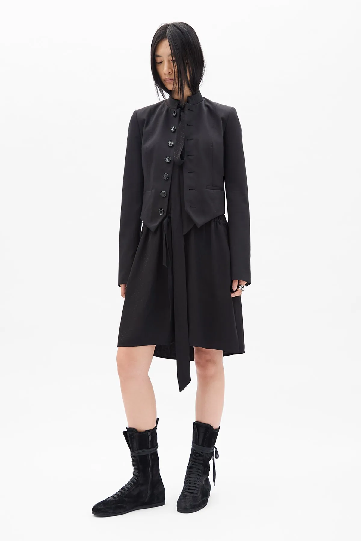 Rie Midi Sleeveless Dress sold by Ann Demeulemeester product image thumbnail 4