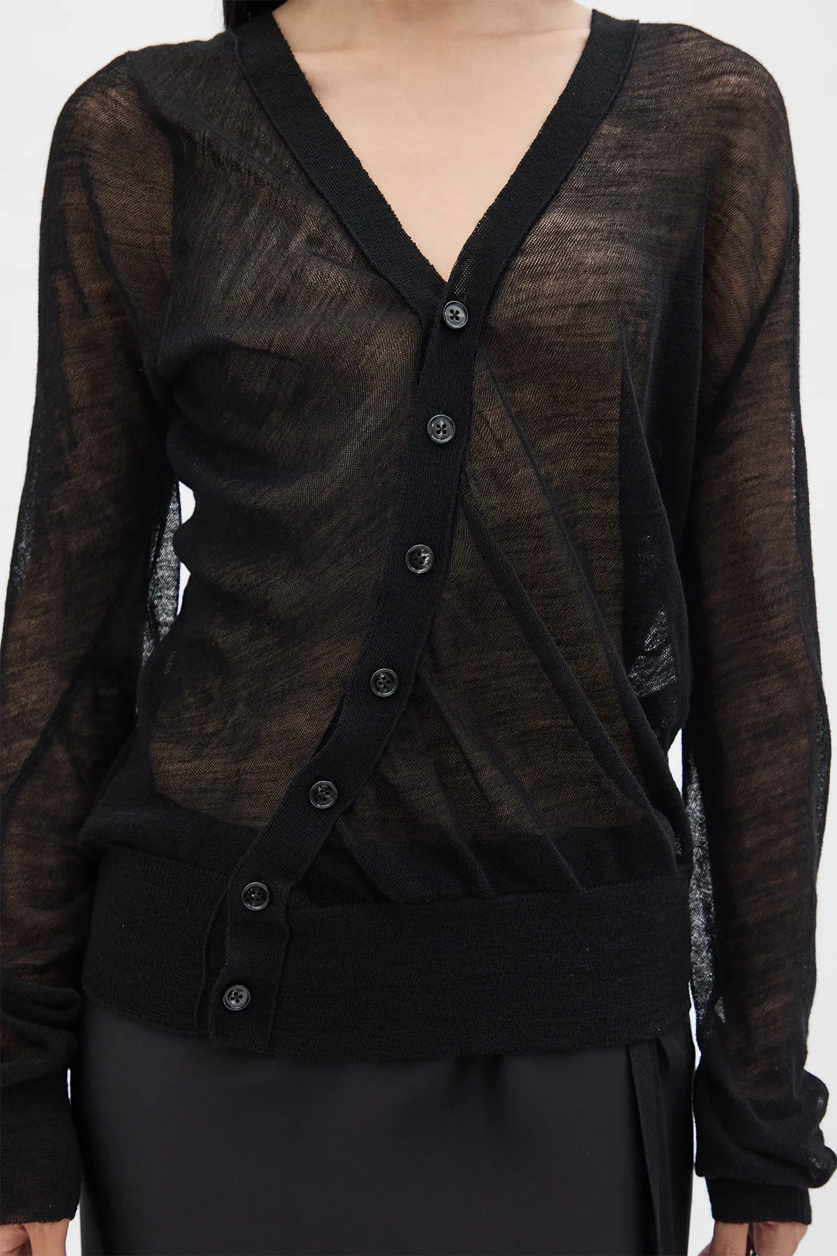 Josa Light Twisted Cardigan sold by Ann Demeulemeester product image thumbnail 5