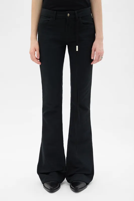 Xyla 5-Pockets Slim Fit Bootcut Trousers sold by Ann Demeulemeester