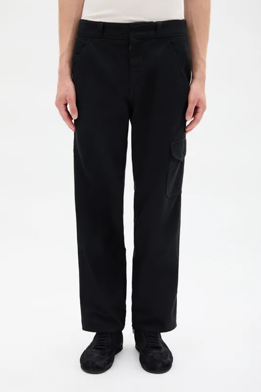 Vito Utility Straight Leg Cropped Trousers sold by Ann Demeulemeester