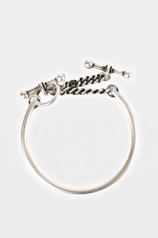 Naemi Slim Bracelet with Chain made by Ann Demeulemeester