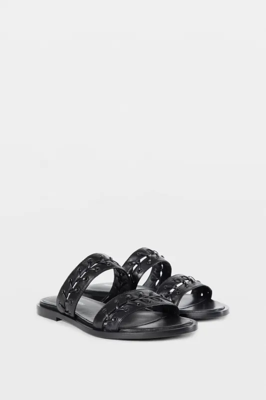 Geke Flat Sandals with Eyelets sold by Ann Demeulemeester