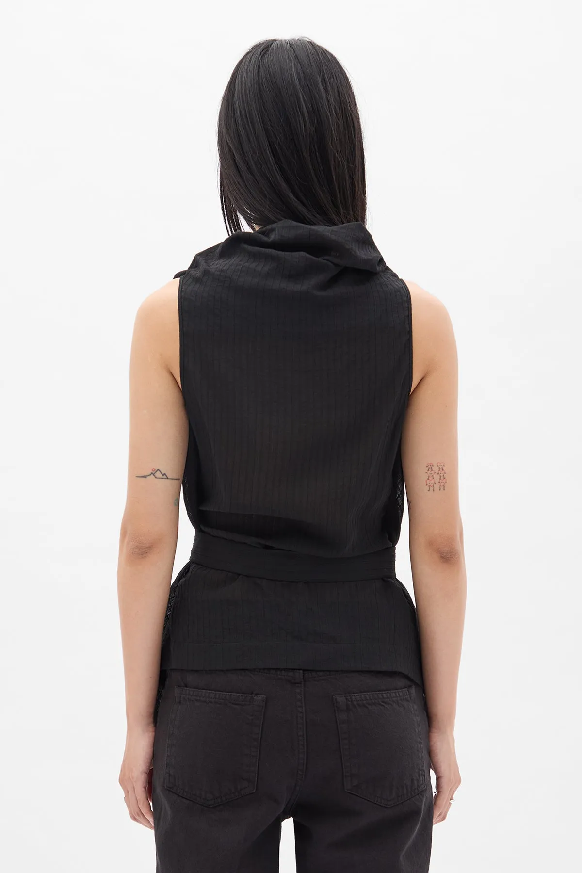 Macy Asymmetric Wrap Top sold by Ann Demeulemeester product image thumbnail 3