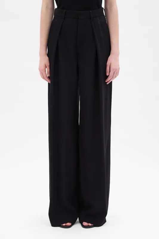 Nouk Wide Leg Pleated Trousers sold by Ann Demeulemeester