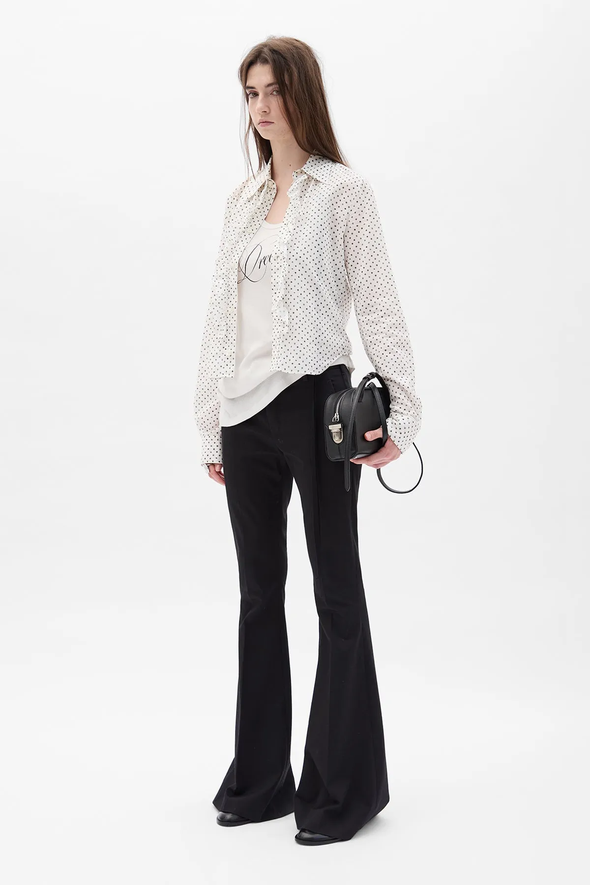 Adri Bootcut Trousers sold by Ann Demeulemeester product image thumbnail 4