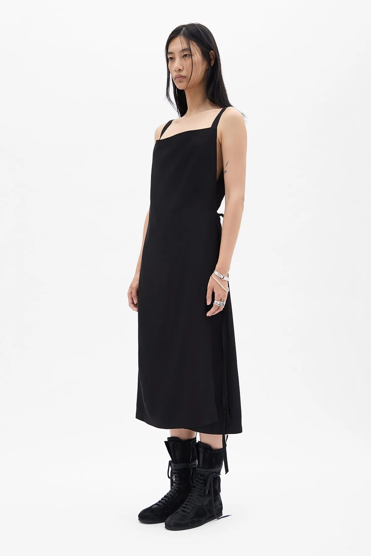 Desi Midi Apron Wrap Dress sold by Ann Demeulemeester product image thumbnail 2