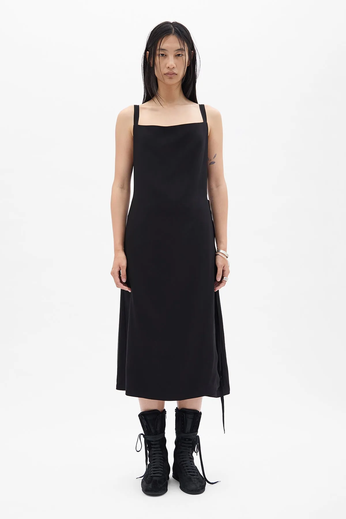 Desi Midi Apron Wrap Dress sold by Ann Demeulemeester