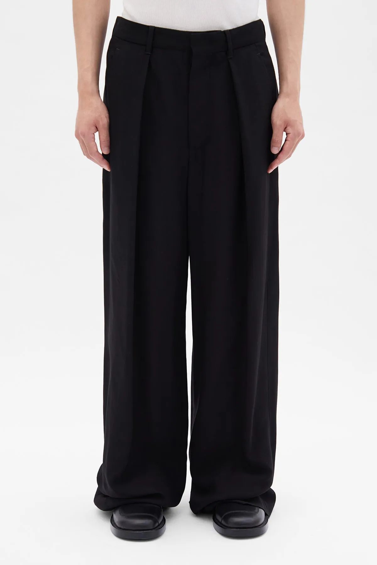 Botel Wide Leg Pleated Trousers sold by Ann Demeulemeester