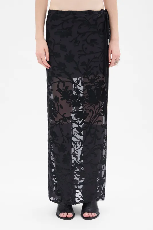 Eveline Long Bias Skirt made by Ann Demeulemeester