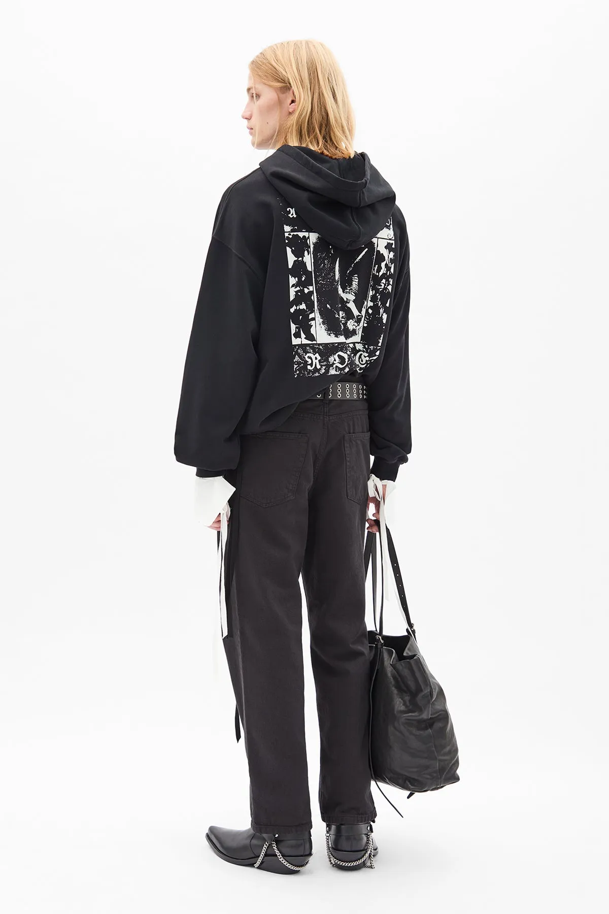 Bardi Comfort Hoodie with "Frame" Print sold by Ann Demeulemeester product image thumbnail 4