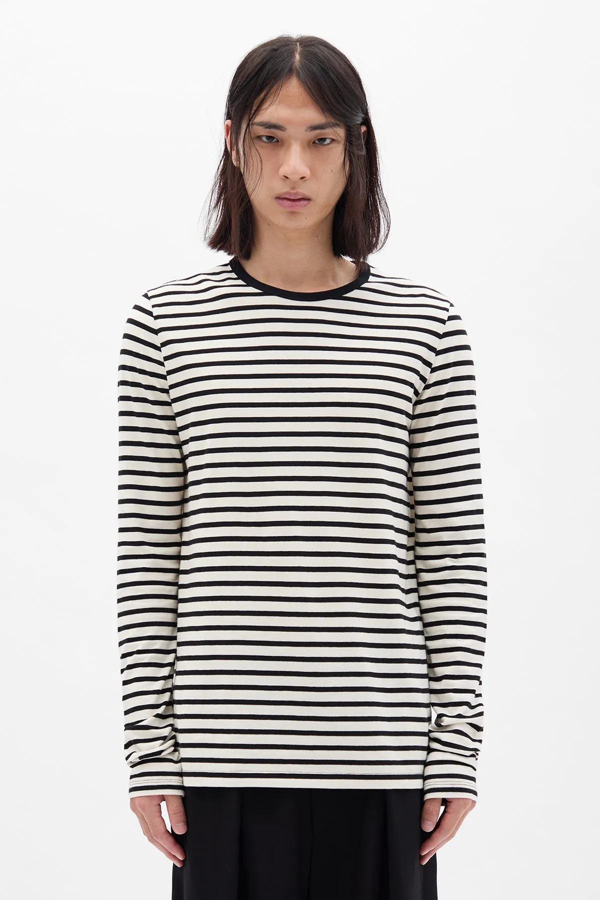 Greg Striped Long-Sleeve T-Shirt sold by Ann Demeulemeester