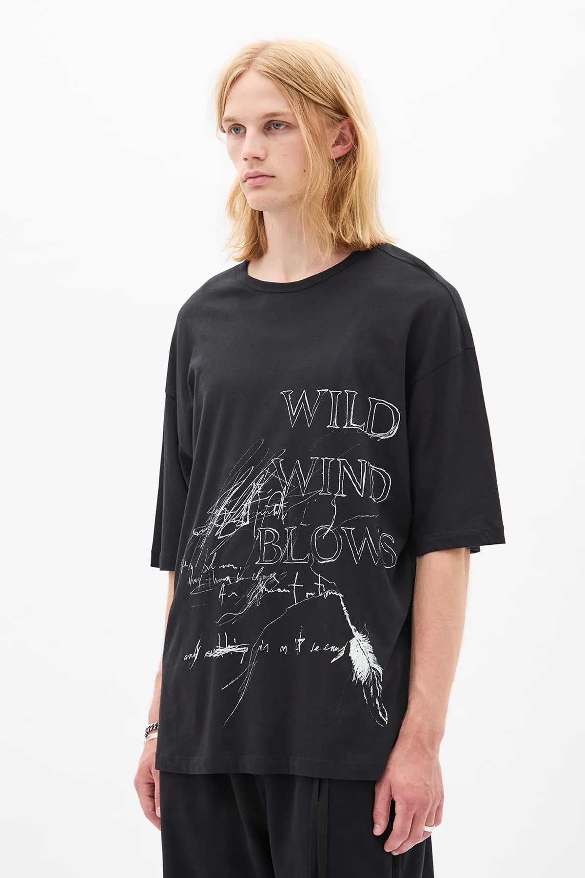 Dieter ''Wild Wind Blows'' High Comfort T-Shirt sold by Ann Demeulemeester product image thumbnail 2