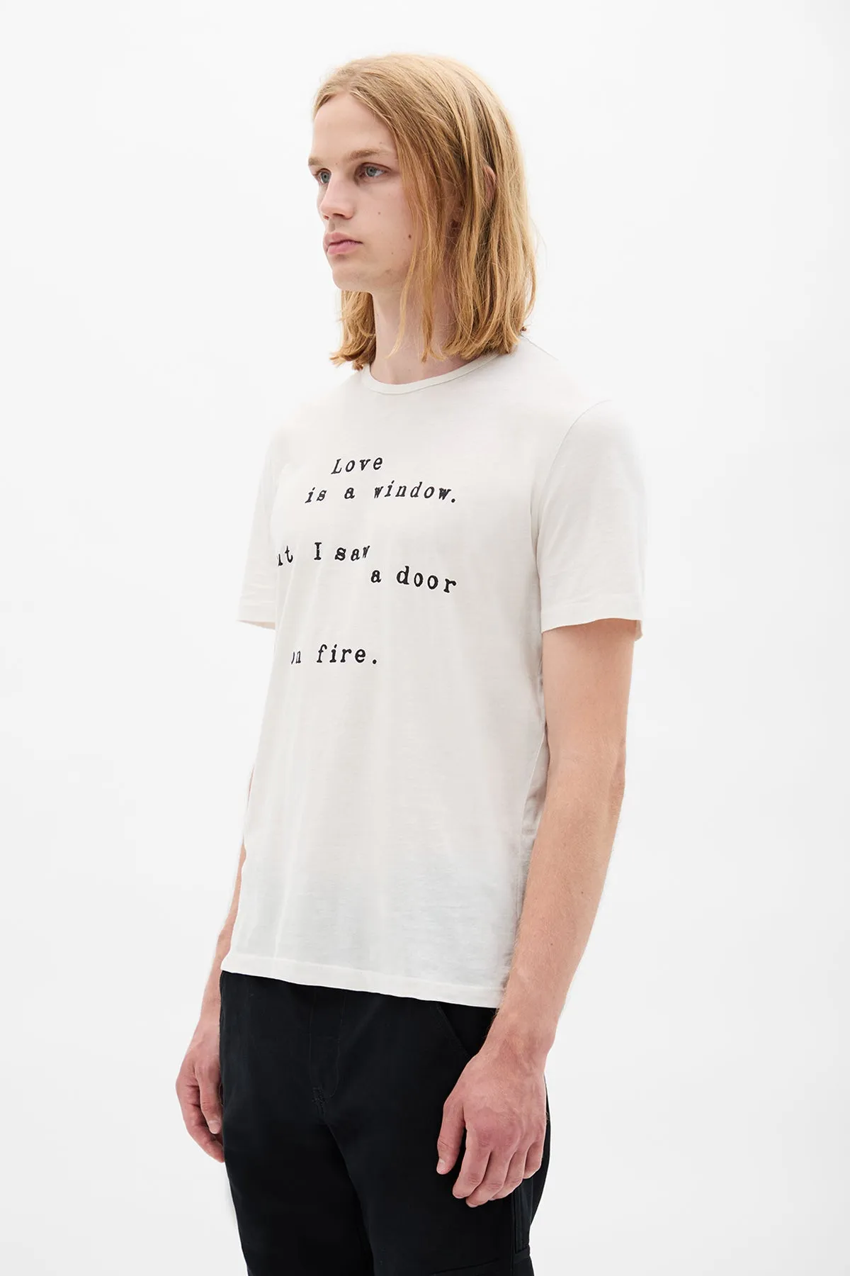 Baptist ''Love is a Window'' Standard T-Shirt sold by Ann Demeulemeester product image thumbnail 2