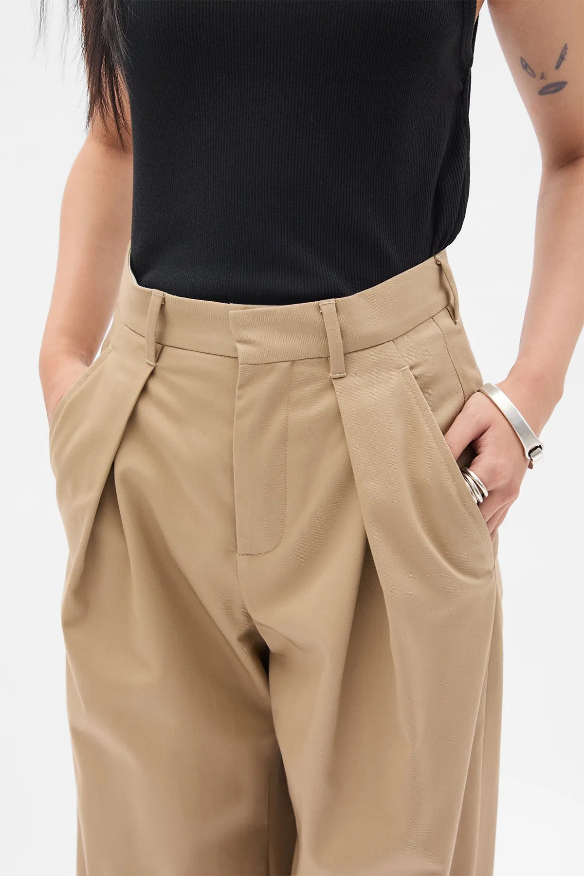 Nouk Wide Leg Pleated Trousers sold by Ann Demeulemeester product image thumbnail 5