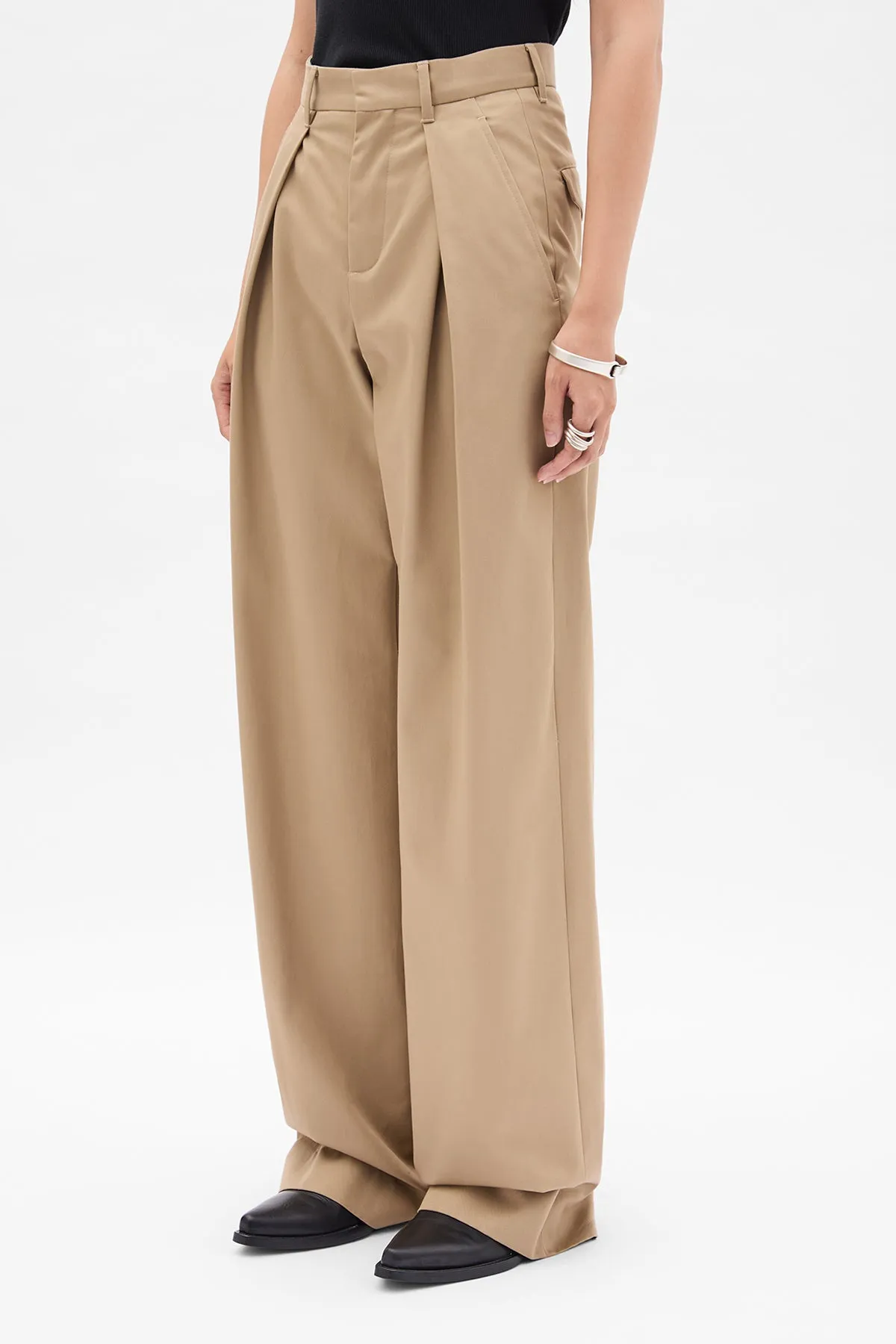 Nouk Wide Leg Pleated Trousers sold by Ann Demeulemeester product image thumbnail 2