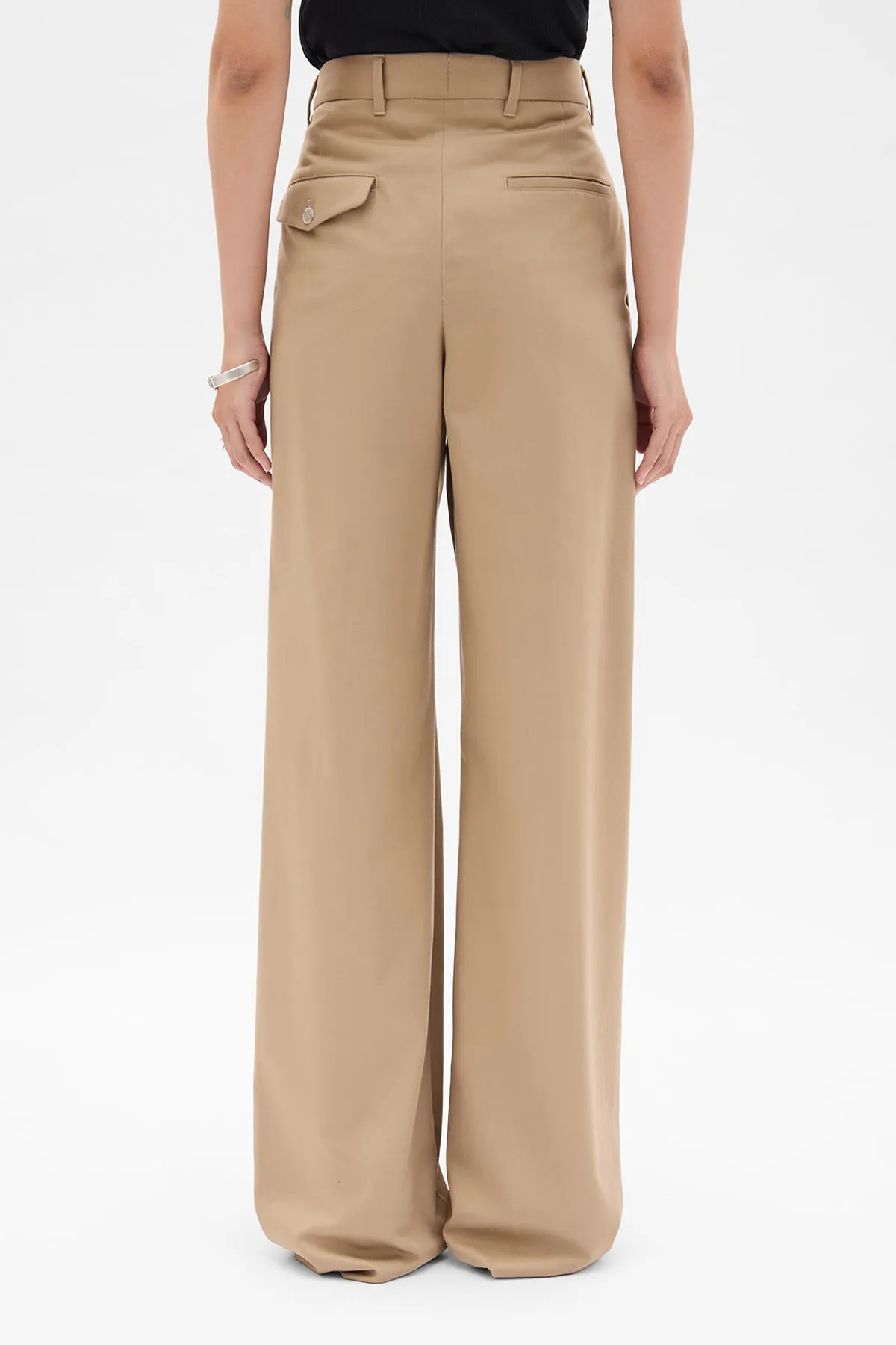 Nouk Wide Leg Pleated Trousers sold by Ann Demeulemeester product image thumbnail 3
