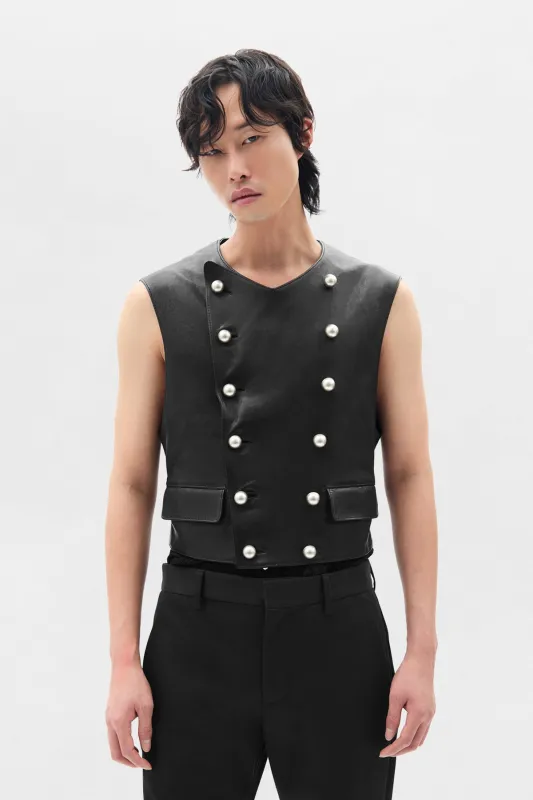 Dino Double Breasted Waistcoat made by Ann Demeulemeester
