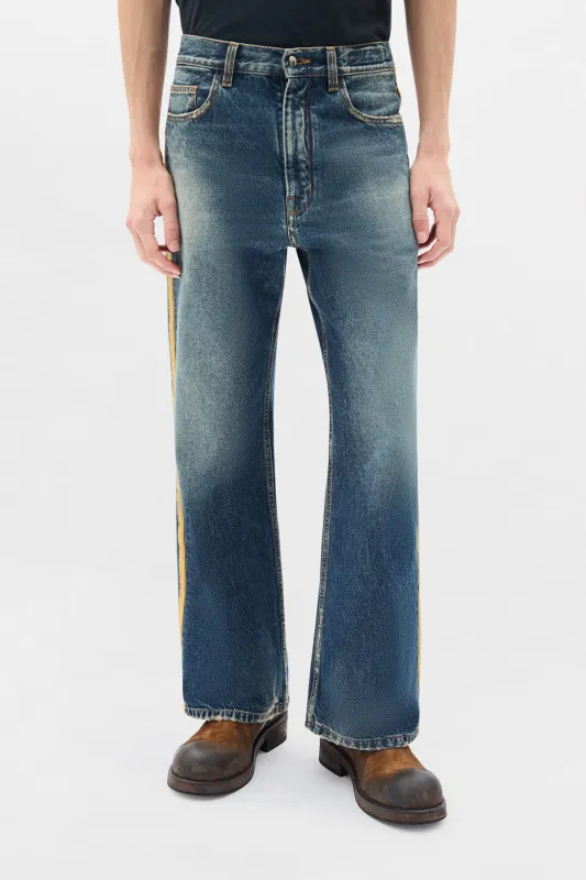 Alarik 5-Pockets Flared Cropped Trousers sold by Ann Demeulemeester