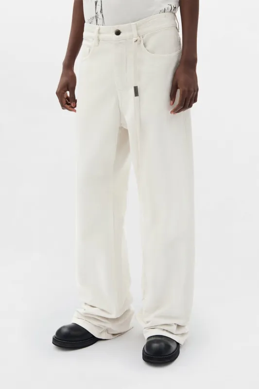 Genoveva 5-Pockets Relaxed Flared Trousers made by Ann Demeulemeester