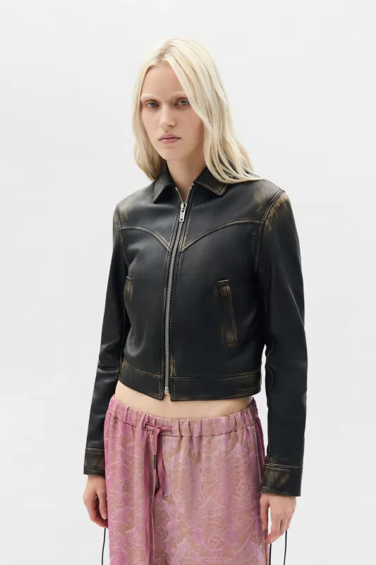 Guda Slim Fit Zipped Jacket made by Ann Demeulemeester