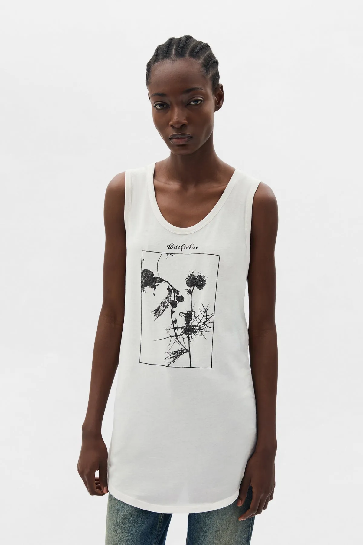 Mexi Wrinkled Cropped Tank Top sold by Ann Demeulemeester product image thumbnail 5