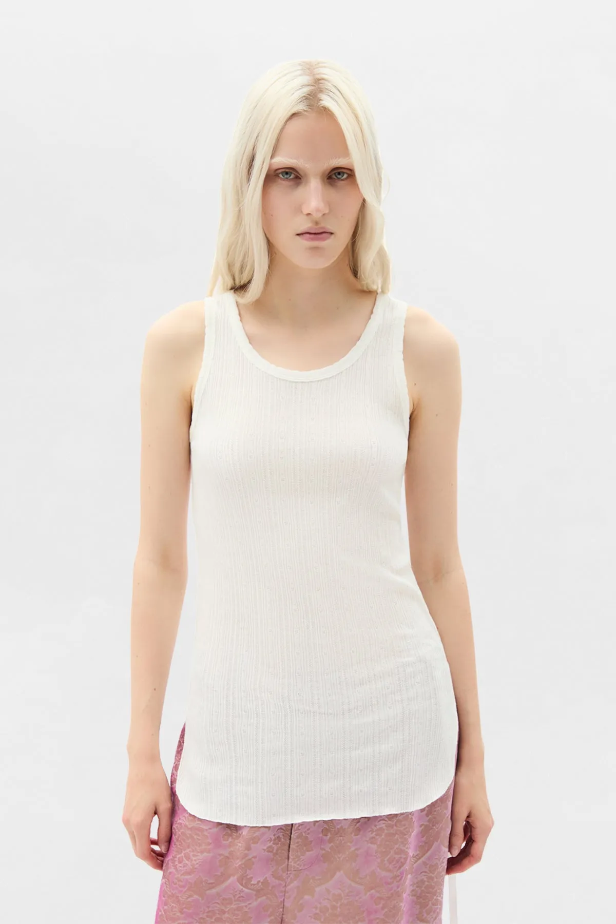 Mara Wrinkled Cropped Tank Top sold by Ann Demeulemeester product image thumbnail 5