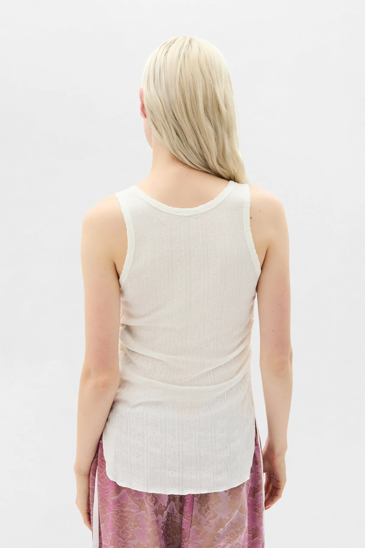 Mara Wrinkled Cropped Tank Top sold by Ann Demeulemeester product image thumbnail 3